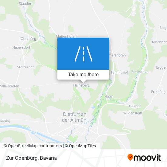 Zur Odenburg map