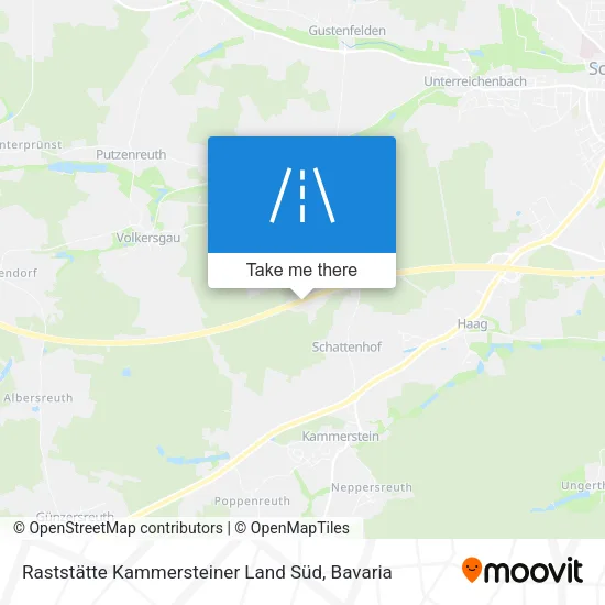 Карта Raststätte Kammersteiner Land Süd