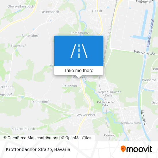 Карта Krottenbacher Straße