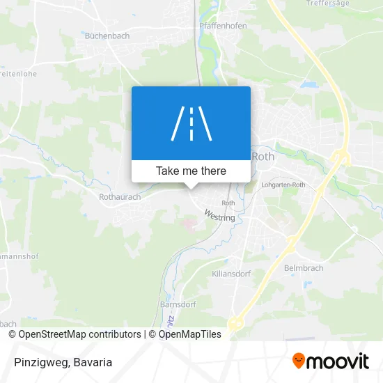 Карта Pinzigweg