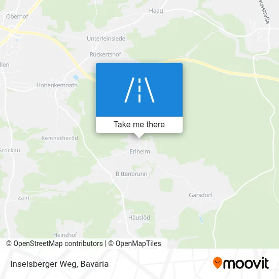 Inselsberger Weg map