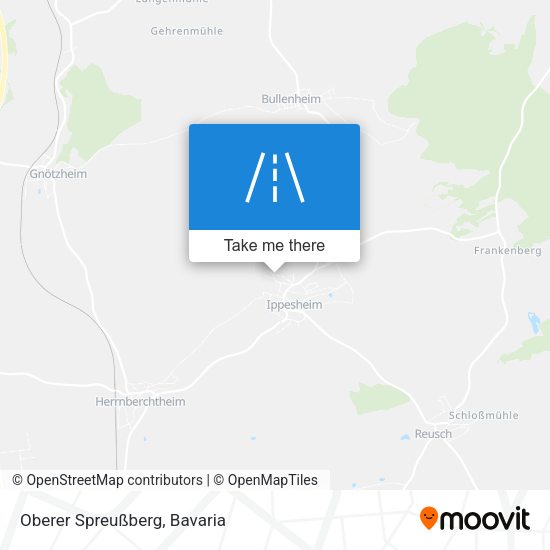 Oberer Spreußberg map