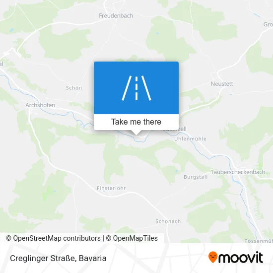 Карта Creglinger Straße