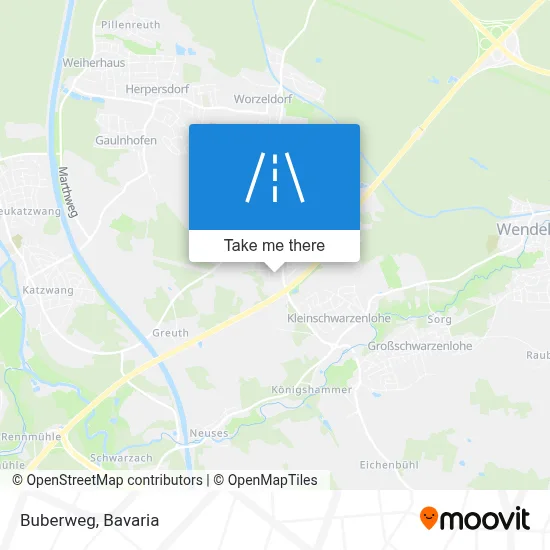 Buberweg map
