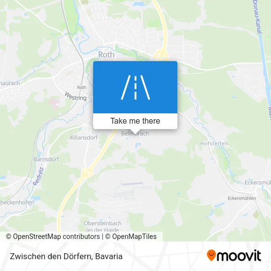 Карта Zwischen den Dörfern