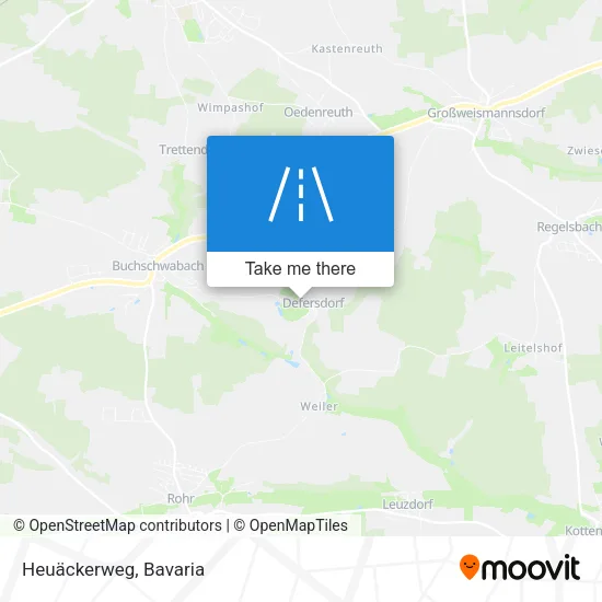 Heuäckerweg map