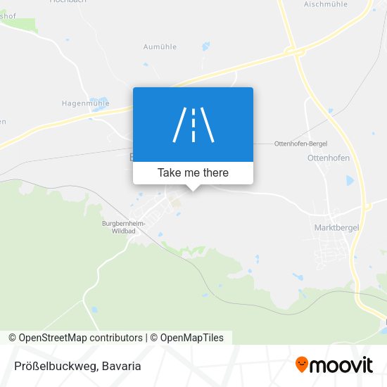 Prößelbuckweg map