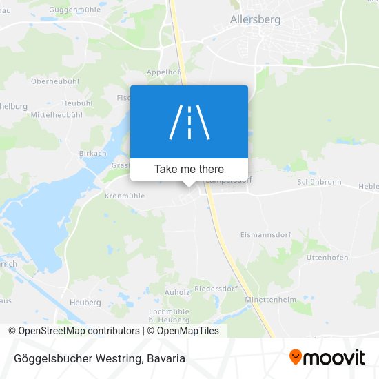 Göggelsbucher Westring map