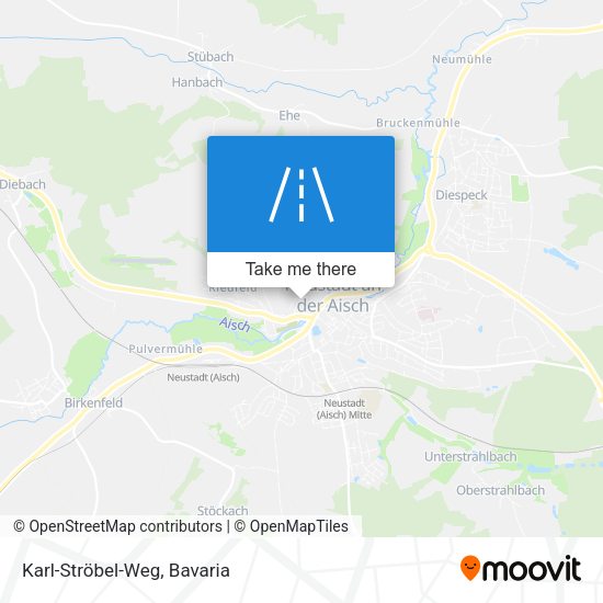 Karl-Ströbel-Weg map