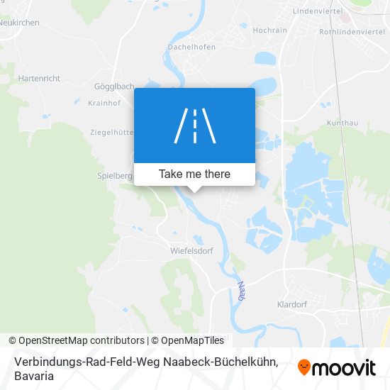 Карта Verbindungs-Rad-Feld-Weg Naabeck-Büchelkühn