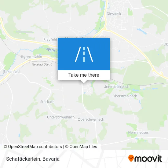 Карта Schafäckerlein