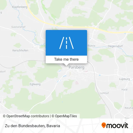 Карта Zu den Bundesbauten