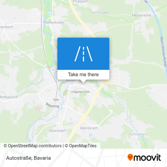 Карта Autostraße