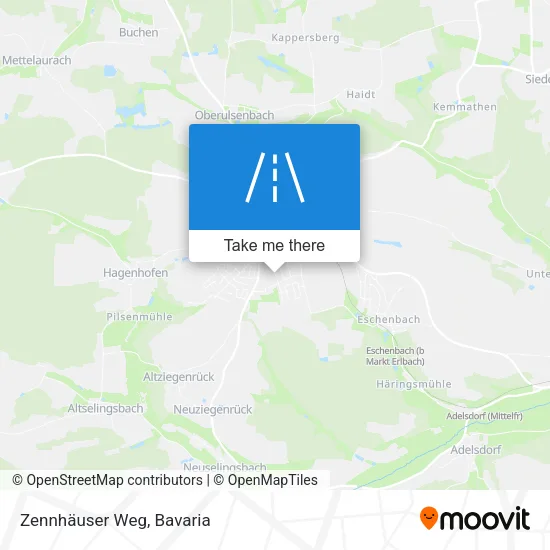 Карта Zennhäuser Weg