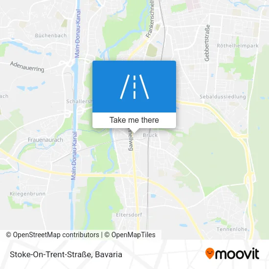 Карта Stoke-On-Trent-Straße