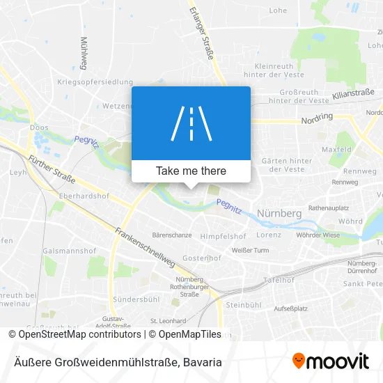 Карта Äußere Großweidenmühlstraße