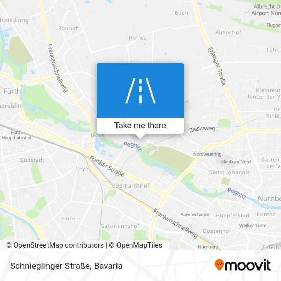 Карта Schnieglinger Straße