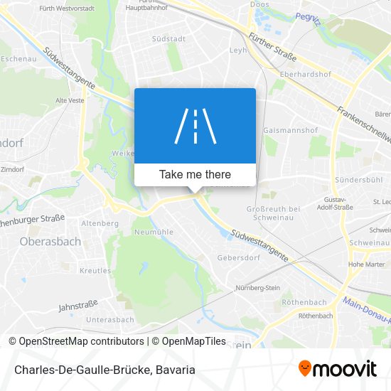 Charles-De-Gaulle-Brücke map