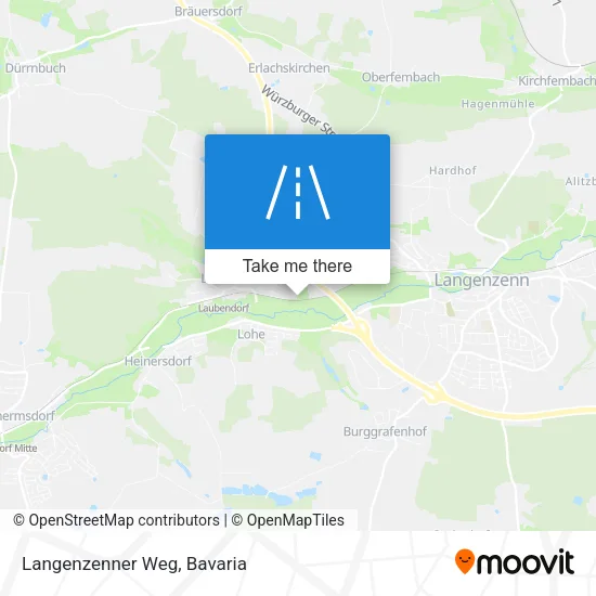 Карта Langenzenner Weg