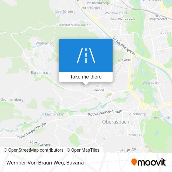 Wernher-Von-Braun-Weg map