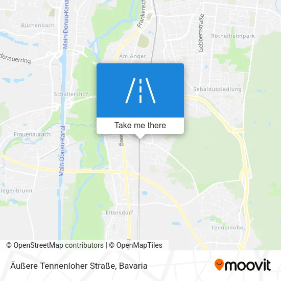 Карта Äußere Tennenloher Straße