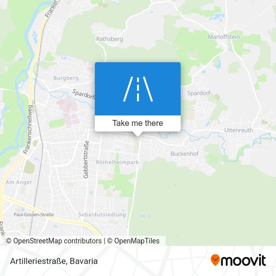 Artilleriestraße map