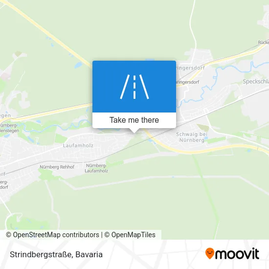 Карта Strindbergstraße