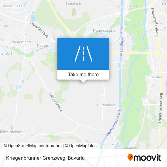 Kriegenbrunner Grenzweg map