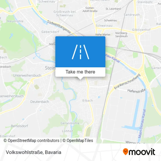 Карта Volkswohlstraße