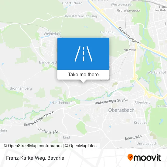 Карта Franz-Kafka-Weg