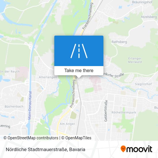 Nördliche Stadtmauerstraße map