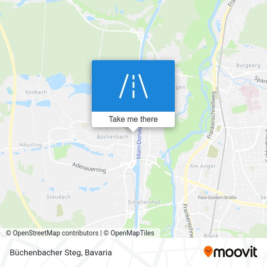 Büchenbacher Steg map