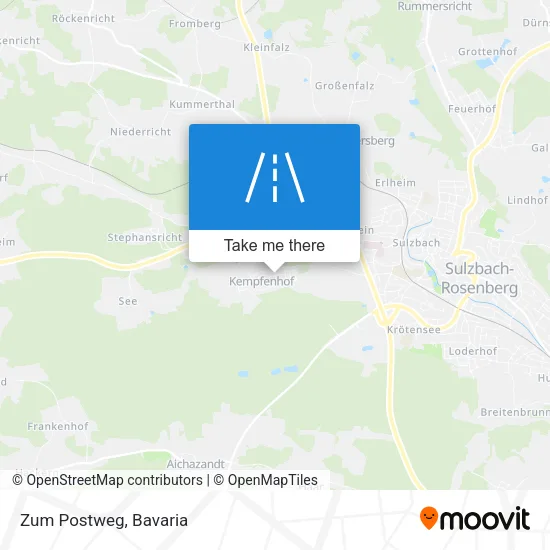Карта Zum Postweg