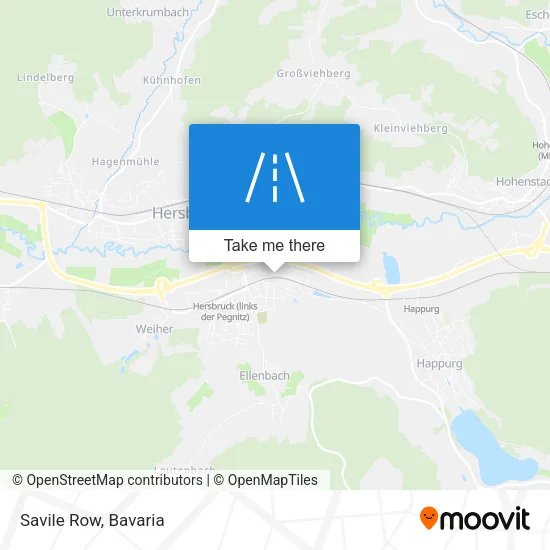 Карта Savile Row