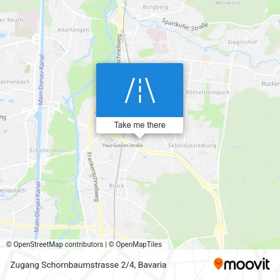 Карта Zugang Schornbaumstrasse 2/4