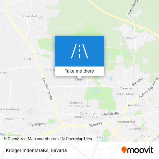 Kriegerlindenstraße map