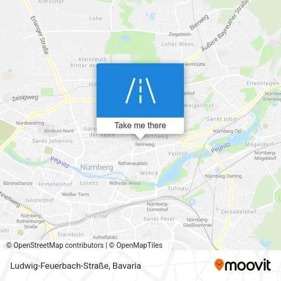Карта Ludwig-Feuerbach-Straße