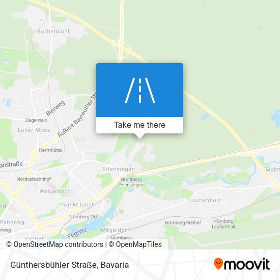 Günthersbühler Straße map