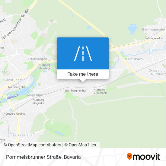 Pommelsbrunner Straße map
