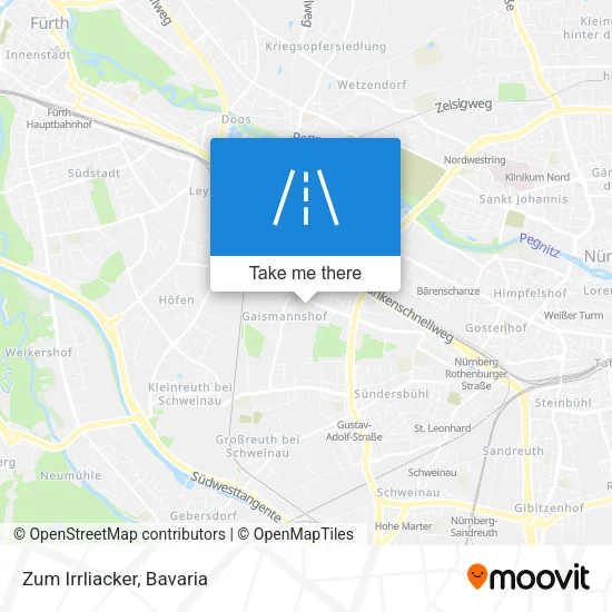 Карта Zum Irrliacker