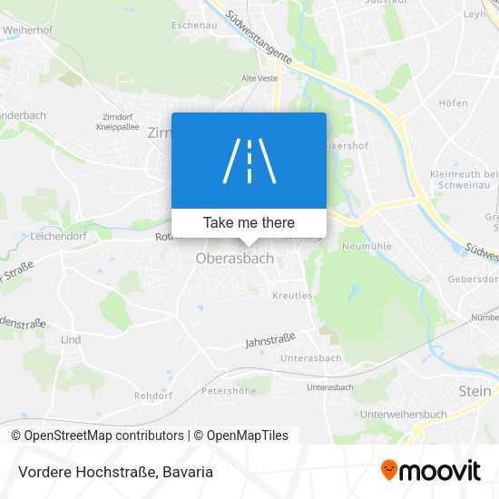 Vordere Hochstraße map