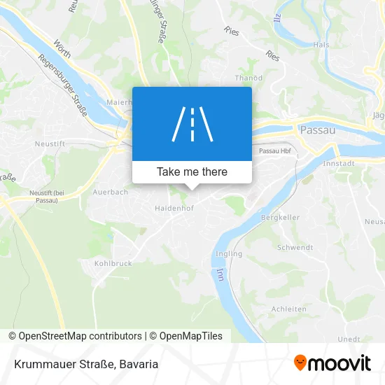 Карта Krummauer Straße
