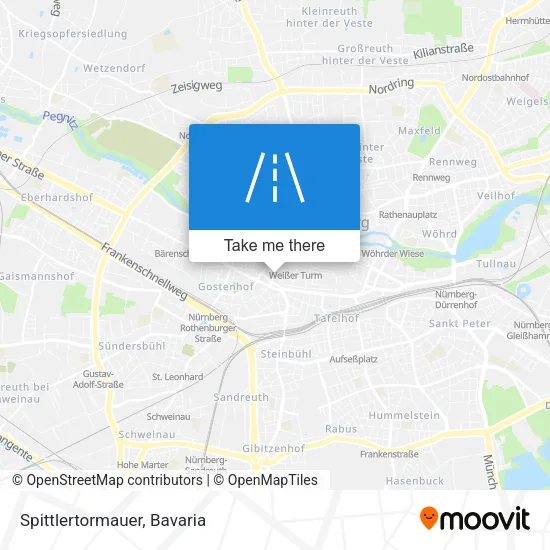 Карта Spittlertormauer