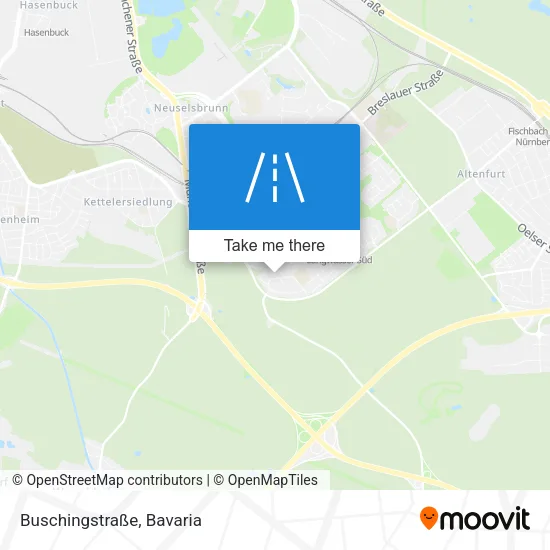 Карта Buschingstraße