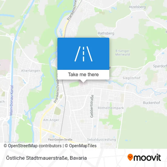 Карта Östliche Stadtmauerstraße