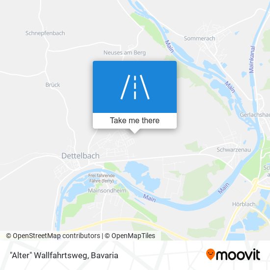 "Alter" Wallfahrtsweg map