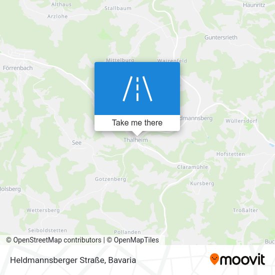 Heldmannsberger Straße map