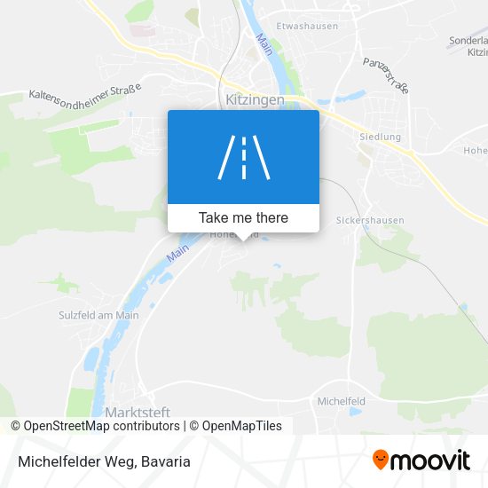 Michelfelder Weg map