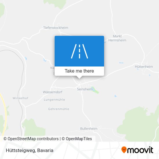 Hüttsteigweg map
