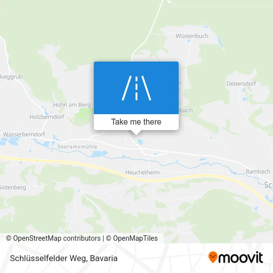 Schlüsselfelder Weg map